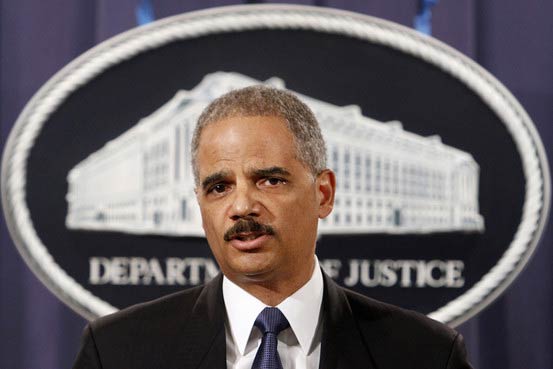 Minister van Justitie Eric Holder