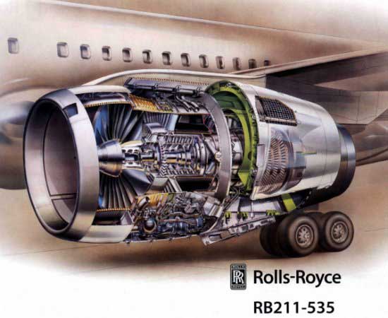 Rolls Royce motor van Boeing 757-200