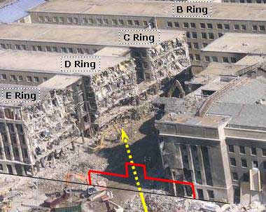 Dwarsdoorsnede Pentagon na enig sloopwerk