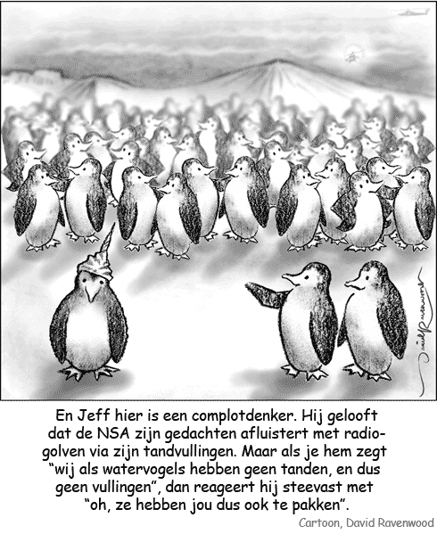 Cartoon over Complotdenken