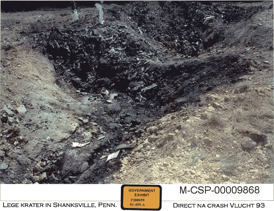 Crashsite van Vlucht 93 in Shanksville, Penn.