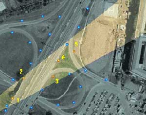 Route inslag Pentagon volgens officiele lezing