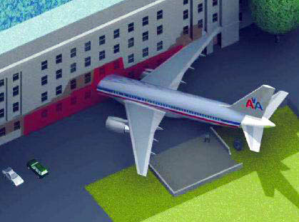 Reconstructie Pentagon inslag Boeing 757